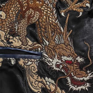 Hyper premium fierce dragons embroidery sukajan souvenir jacket