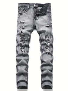 Vintage "karada" ragged denim jeans