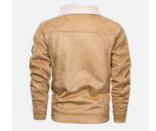 Load image into Gallery viewer, Fleece lined vintage inspired military style jacket