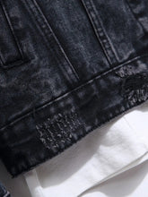 Load image into Gallery viewer, Vintage ragged &quot;atama&quot; denim jacket