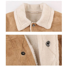 Load image into Gallery viewer, Fleece lined vintage inspired military style jacket