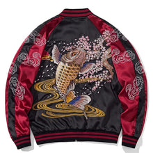 Load image into Gallery viewer, Premium carp splash embroidery sukajan jacket