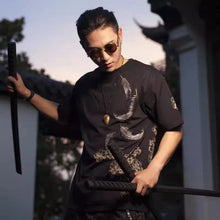 Load image into Gallery viewer, Hyper premium embroidery roosters T-shirt