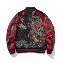 Load image into Gallery viewer, Premium twin dragon embroidery sukajan jacket