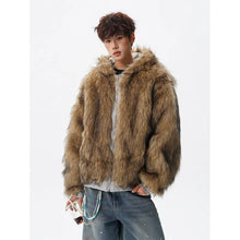 Load image into Gallery viewer, Reversible vintage faux fur jacket