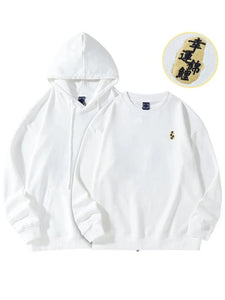 Embroidery circular carp hoodie / sweatshirt