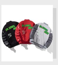 Load image into Gallery viewer, Mr. strong body varsity baseball jacket