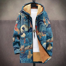 Load image into Gallery viewer, Mosaic long trench jacket