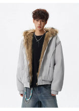 Load image into Gallery viewer, Reversible vintage faux fur jacket