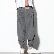 Load image into Gallery viewer, Simple and clean striped design harem pants