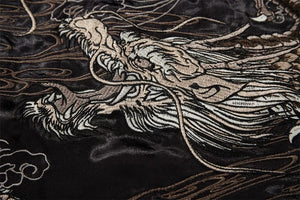 Hyper premium smoke dragon embroidery sukajan souvenir jacket