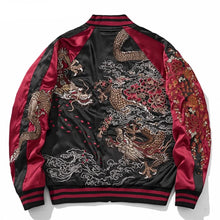 Load image into Gallery viewer, Premium twin dragon embroidery sukajan jacket