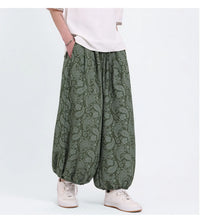 Load image into Gallery viewer, "Kurobara" flower harem pants