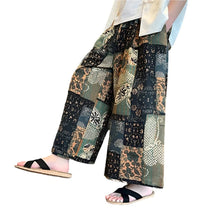 Load image into Gallery viewer, Vintage &quot;mosaic&quot; wide harem pants