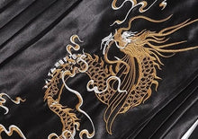 Load image into Gallery viewer, Embroidery golden dragon horse face skirt