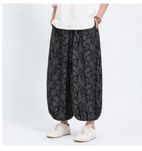 Load image into Gallery viewer, "Kurobara" flower harem pants