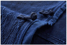 Load image into Gallery viewer, Hyper premium "Diànxuán" Tang indigo denim jacket