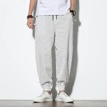Load image into Gallery viewer, Simple and clean striped design harem pants