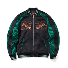 Load image into Gallery viewer, Premium &quot;denim&quot; jungle tiger sukajan jacket