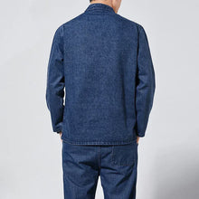 Load image into Gallery viewer, "Qīngkǎi" premium denim Tang jacket