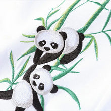 Load image into Gallery viewer, Embroidery panda bamboo T-shirt