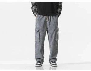 "Hotaru" corduroy cargo pants