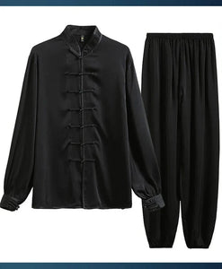 "qínshū" Tang Dynasty silk shirt + pants