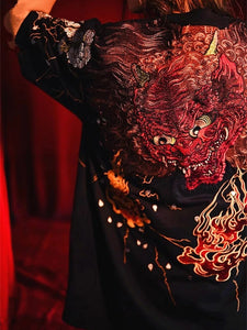 Hyper Premium embroidery master oni T-shirt