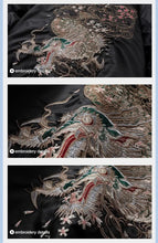 Load image into Gallery viewer, Elegant beast embroidery bomber jacket