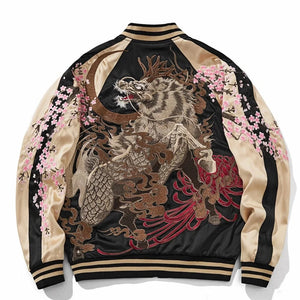 Premium sakura beast embroidery sukajan jacket