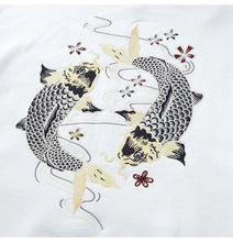 Load image into Gallery viewer, Embroidery circular carp hoodie / sweatshirt