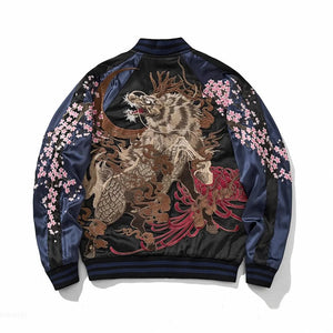 Premium sakura beast embroidery sukajan jacket