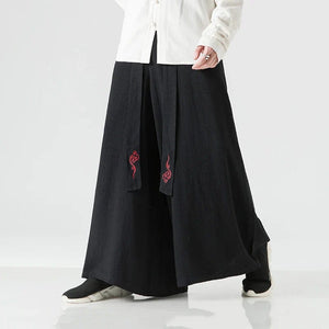 Wide bushido self reflection pants