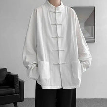 Load image into Gallery viewer, "Qīnglán" baggy Tang shirt