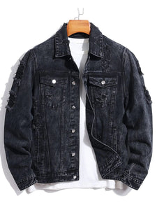 Vintage ragged "atama" denim jacket