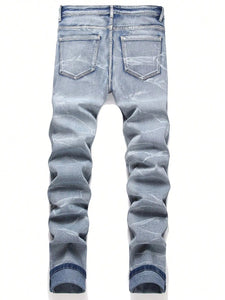 Vintage ragged "daisuki" denim jeans