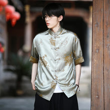 Load image into Gallery viewer, "Huāyǐn" Tang shirt