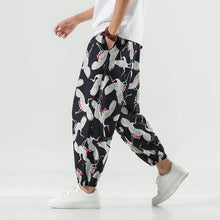 Load image into Gallery viewer, Multi crane harem pants
