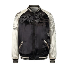 Load image into Gallery viewer, Hyper premium smoke dragon embroidery sukajan souvenir jacket
