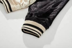 Hyper premium smoke dragon embroidery sukajan souvenir jacket