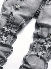 Load image into Gallery viewer, Vintage &quot;karada&quot; ragged denim jeans