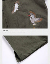 Load image into Gallery viewer, Stork design kimono shirt