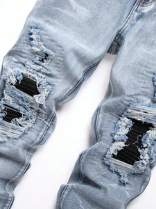 Vintage ragged "daisuki" denim jeans