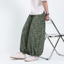 Load image into Gallery viewer, "Kurobara" flower harem pants