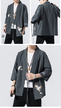 Load image into Gallery viewer, Stork design kimono shirt