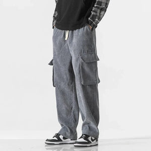 "Hotaru" corduroy cargo pants