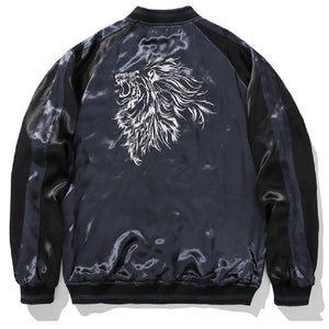 Hyper premium midnight lion sukajan jacket