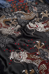 Premium triple dragon embroidery sukajan jacket