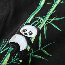 Load image into Gallery viewer, Embroidery panda bamboo T-shirt
