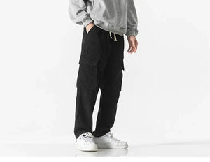"Hotaru" corduroy cargo pants
